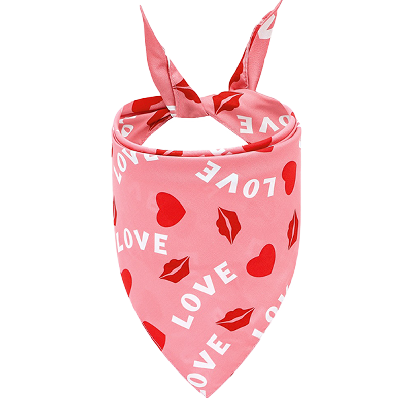 Printed Love Dog Bandana