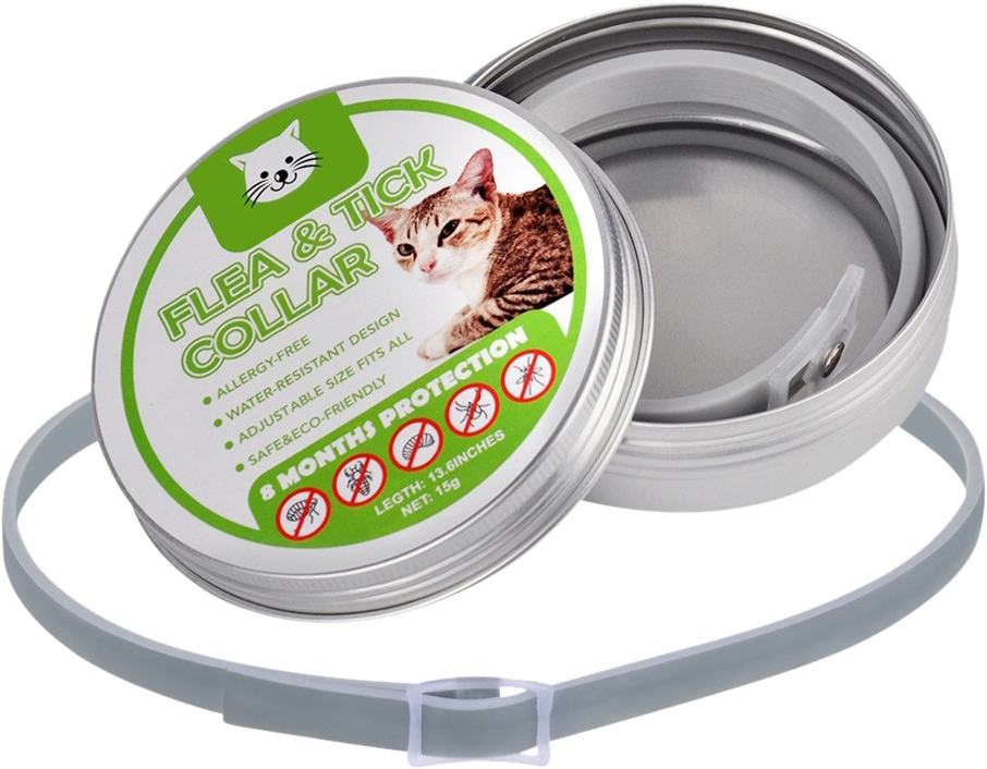 Natural Flea and Tick Collar For Cat Collier naturel pour chat contre les puces et les tiques